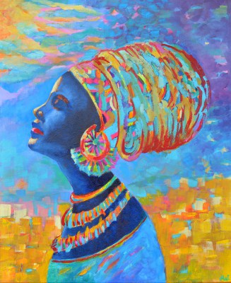 Afrykanka obraz na ścianę, Murzynka, kobieta