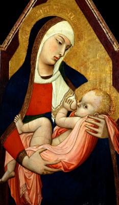 Ambrogio Lorenzetti – Madonna karmiąca – reprodukcja