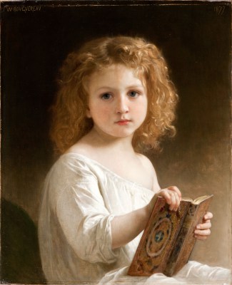 Portret dziewczynki z książką - W.A.Bouguereau - reprodukcja olejna
