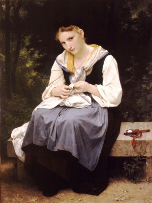 William Adolphe Bouguereau – Młoda pracownica – olej, płótno
