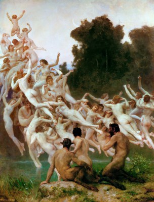 William Adolphe Bouguereau - obraz Oready (nimfy)