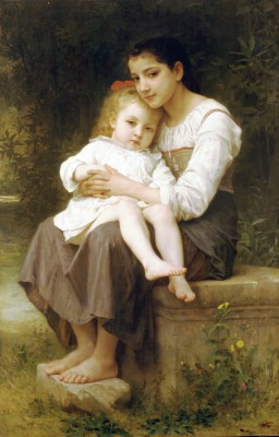 William Adolphe Bouguereau – Starsza siostra – reprodukcja
