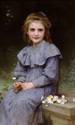 Dziewczynka i stokrotki - W.A.Bouguereau – obrazy olejne na sprzedaż