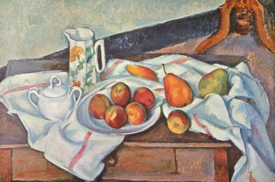 Paul Cézanne – Brzoskwinie i gruszki – reprodukcja