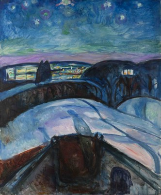 Edvard Munch – Gwiaździsta noc – reprodukcja