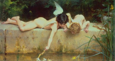 Émile Munier – Dwa aniołki – reprodukcja