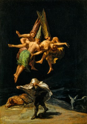 Goya reprodukcja - Lot czarownic
