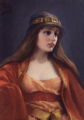 Luis Falero, Portret kobiety w koronie