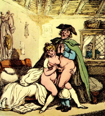 Obrazy erotyki do sypialni - Modlitwa, Rowlandson