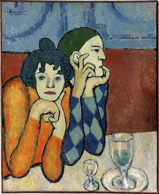 Picasso – Arlekin i jego dziewczyna – reprodukcja