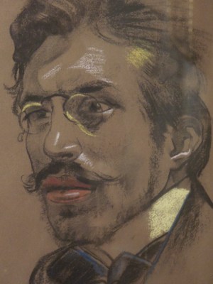 Stanisław Wyspiański – Portret Jerzego Żuławskiego, fragment – reprodukcja