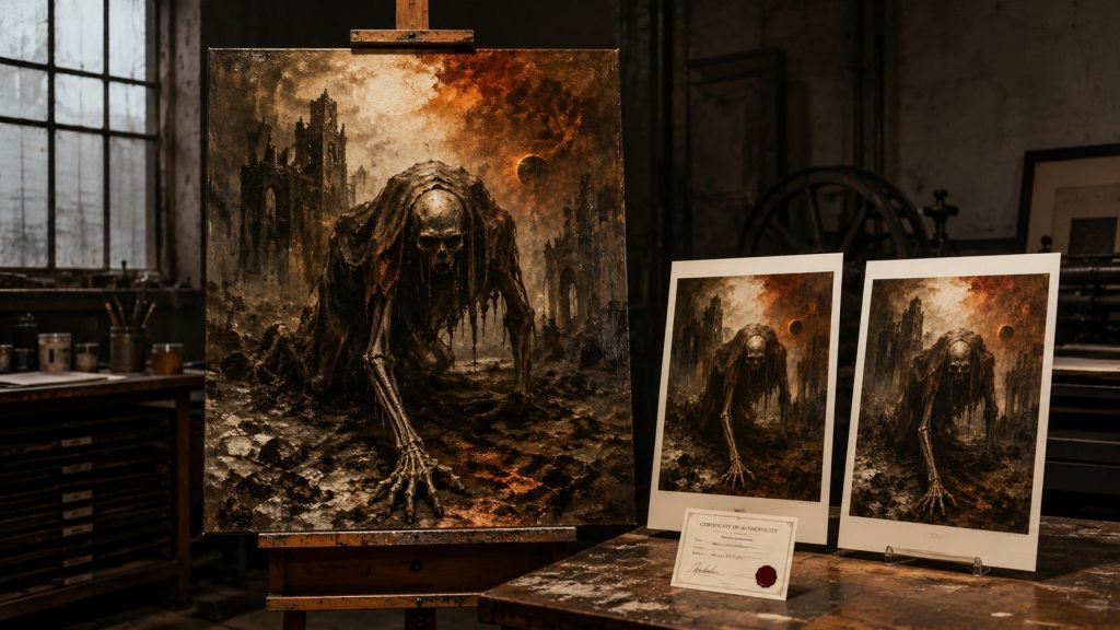„Pełzająca śmierć” Beksińskiego — fenomen obrazu i jego kopii