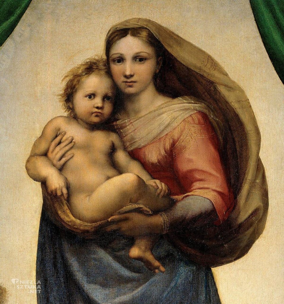 Madonna Sykstyńska Rafaela: co oznacza rozsunięta kurtyna, skąd zaduma Marii, interpretacje (Sofia – Mądrość Boża) i słynne aniołki.