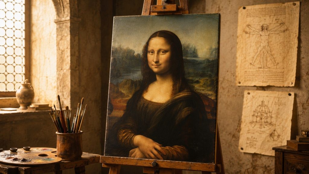 Co namalował Leonardo da Vinci? Poznaj jego najsłynniejsze obrazy – od Mony Lisy po Damę z gronostajem z Krakowa – a także szkice i wynalazki geniusza.
