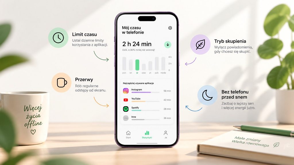 Co to jest higiena cyfrowa i jak ją wprowadzić, zanim telefon zje Ci dzień